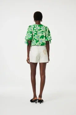 Nacha Green Glow Bali Palms Top