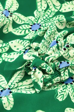 Nacha Green Glow Bali Palms Top