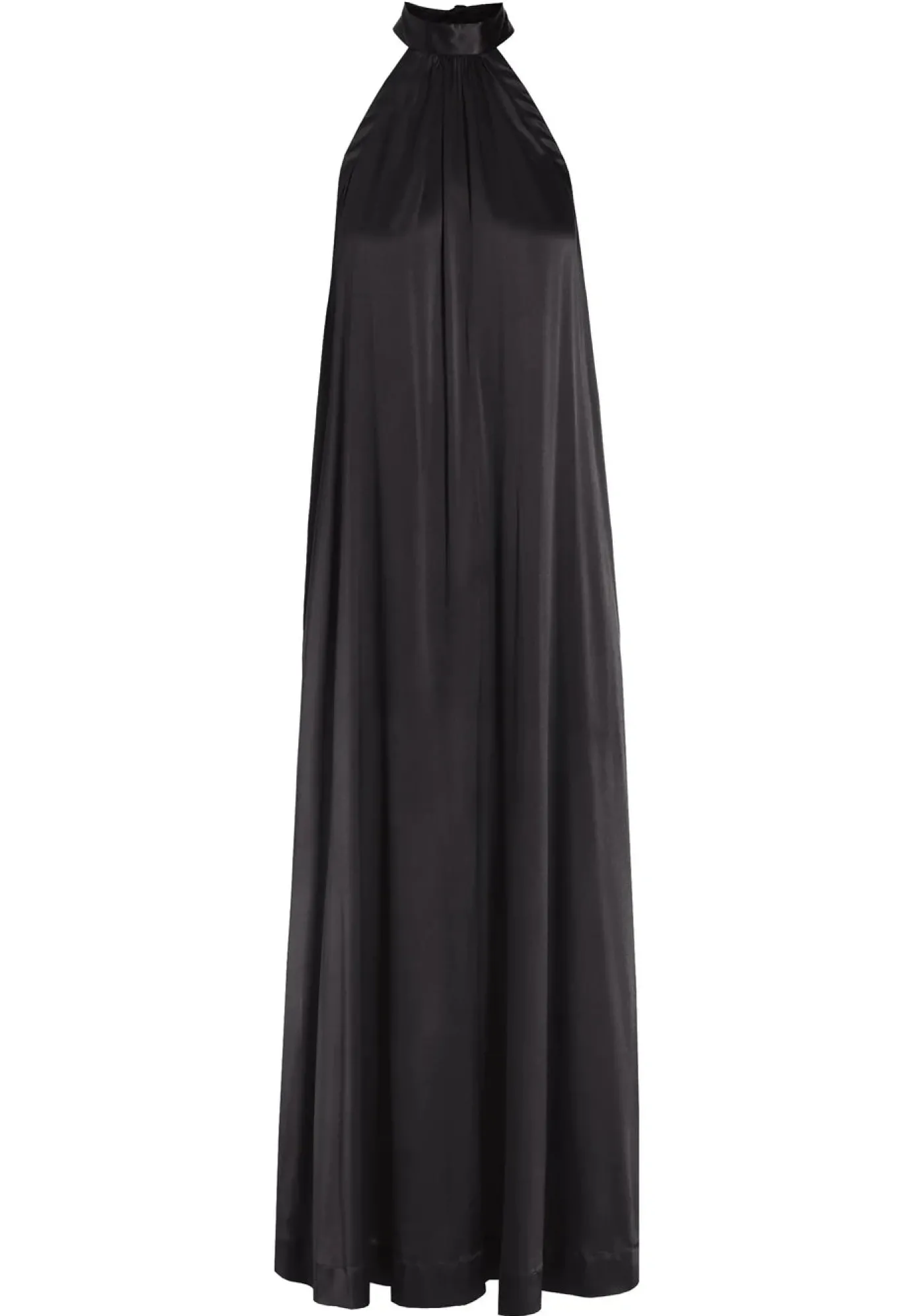 Ninka Black Silk Halterneck Dress
