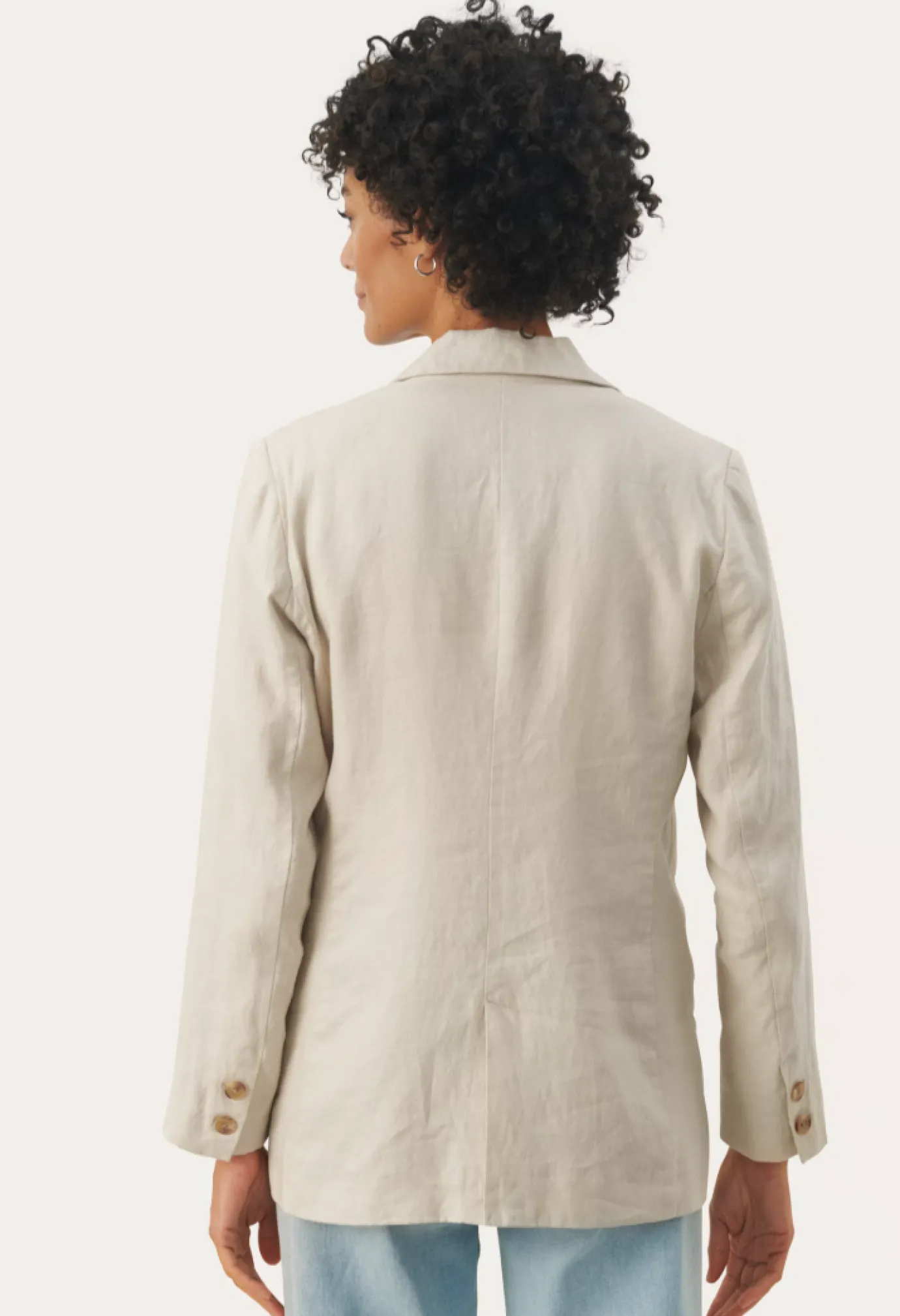 Nyan Beige Linen Blazer