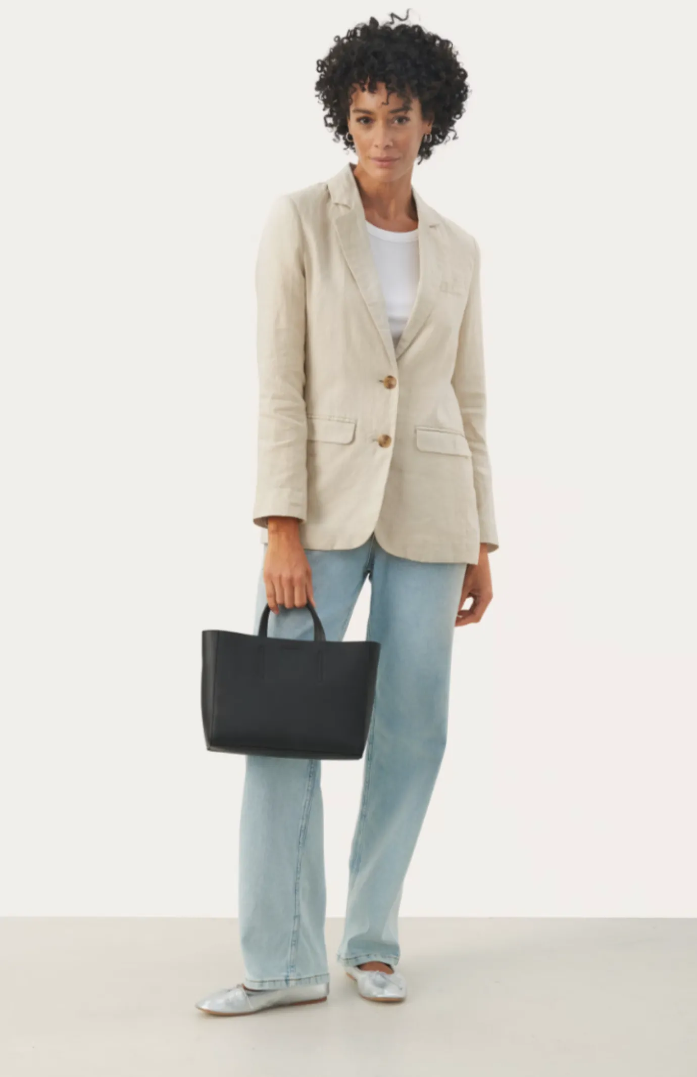 Nyan Beige Linen Blazer