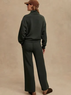 Olive Marle Wide Leg Pant 30