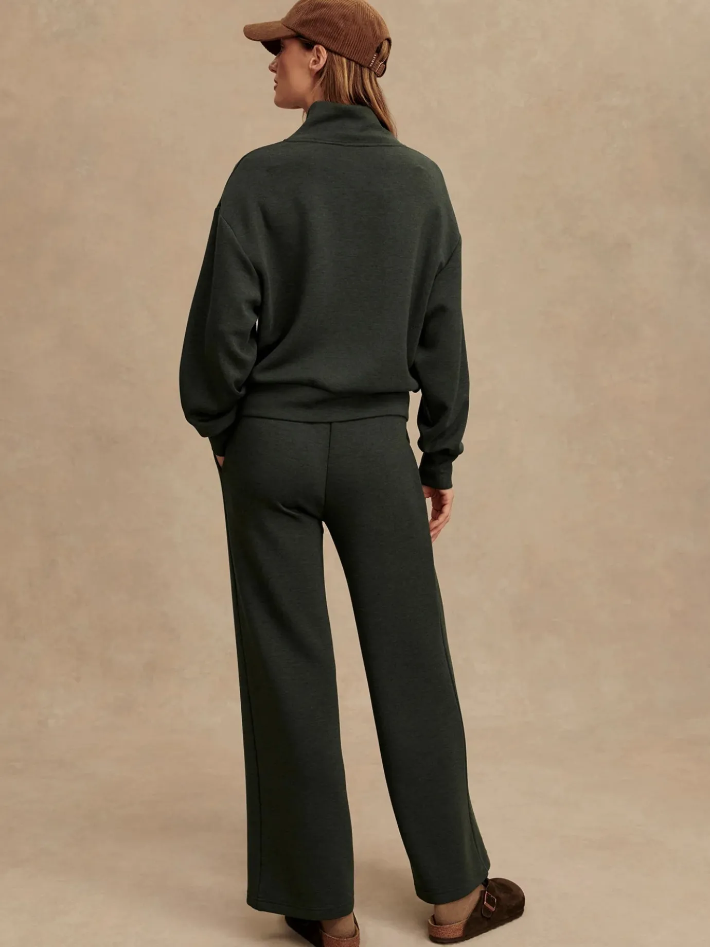 Olive Marle Wide Leg Pant 30