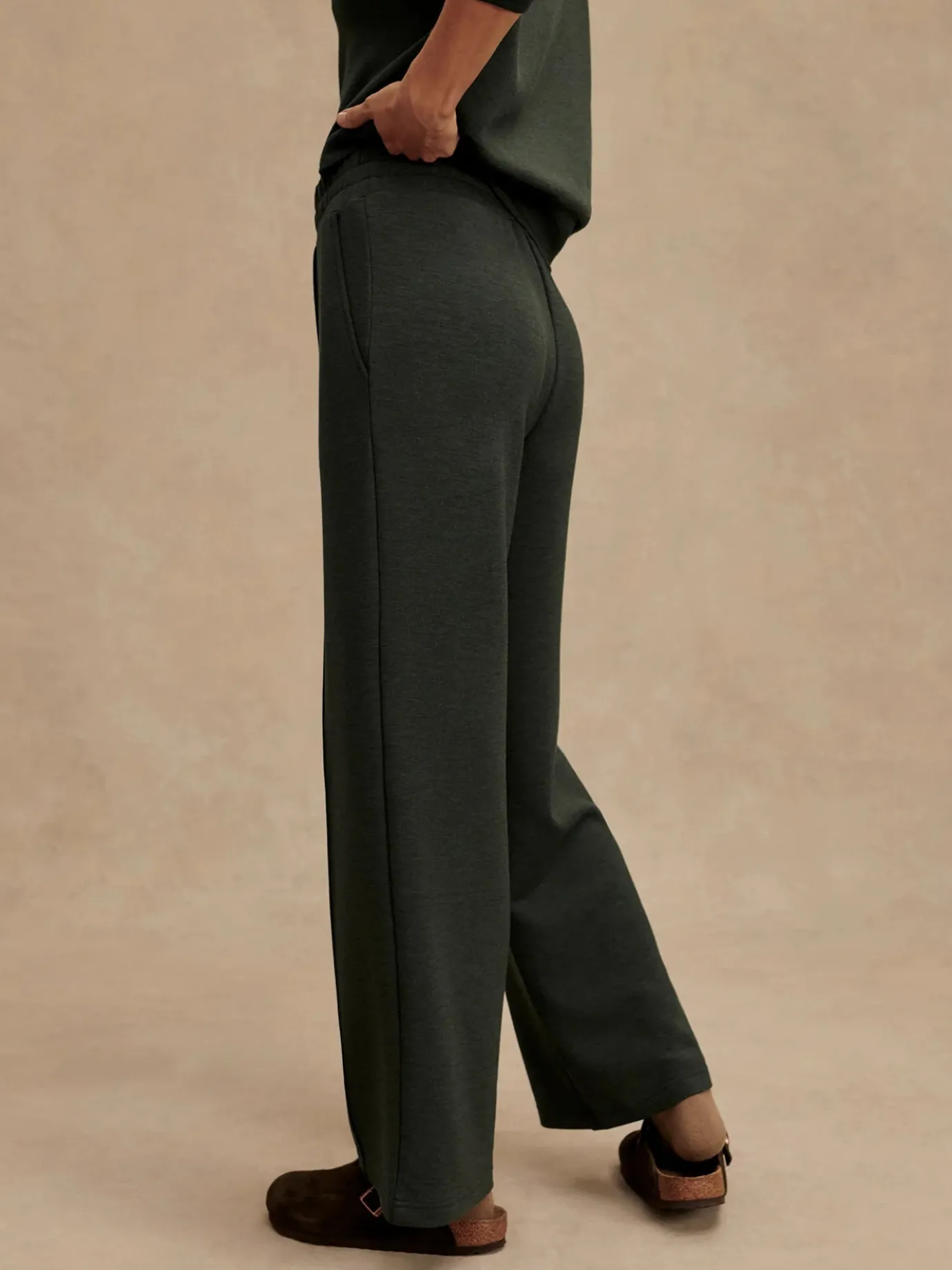 Olive Marle Wide Leg Pant 30