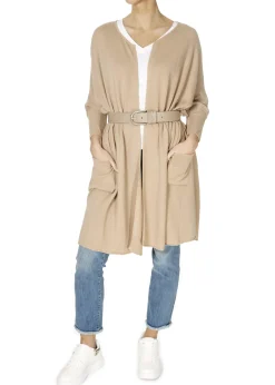 'Olivia' Taupe Belt With Silver Buckle