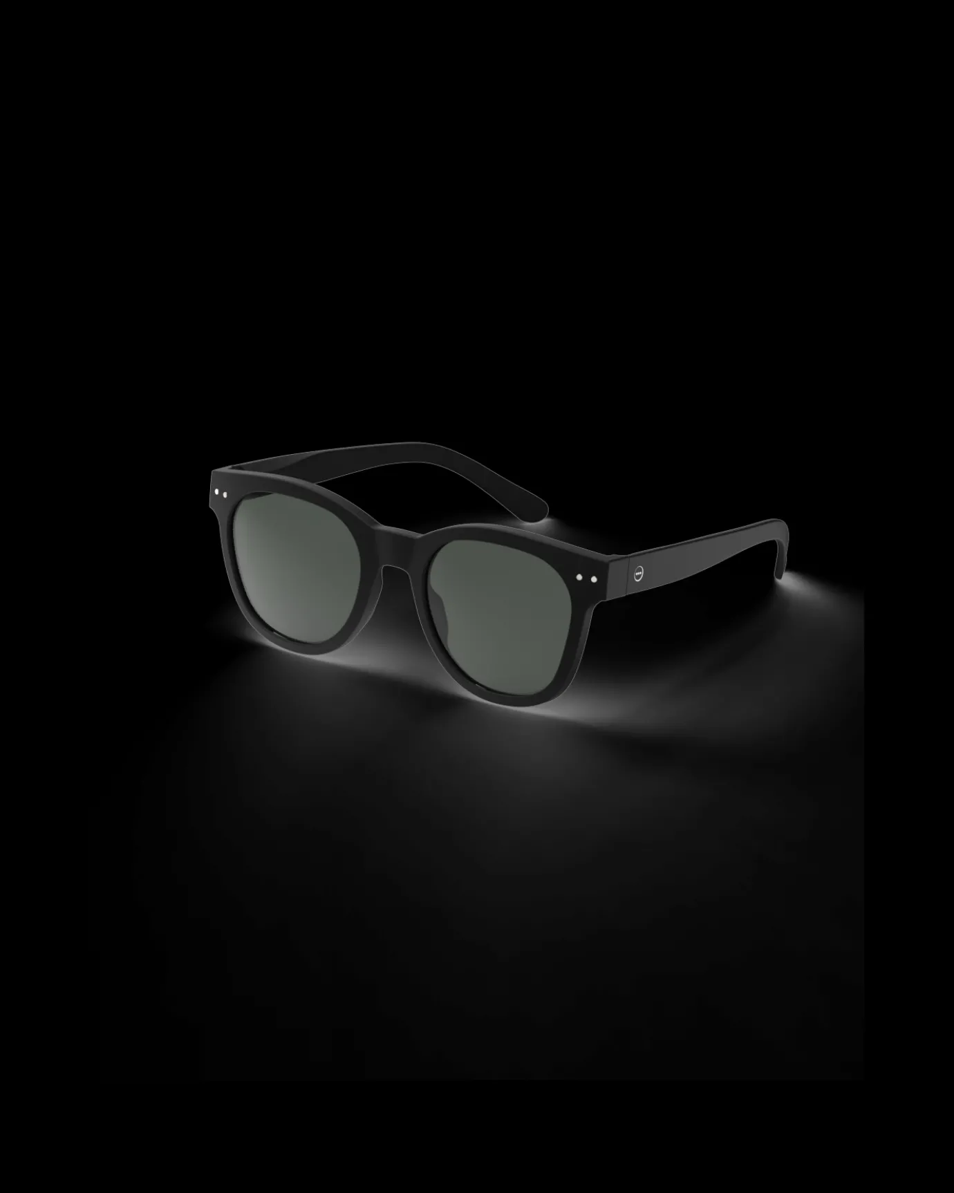 Oversized Black Trapeze Sunglasses