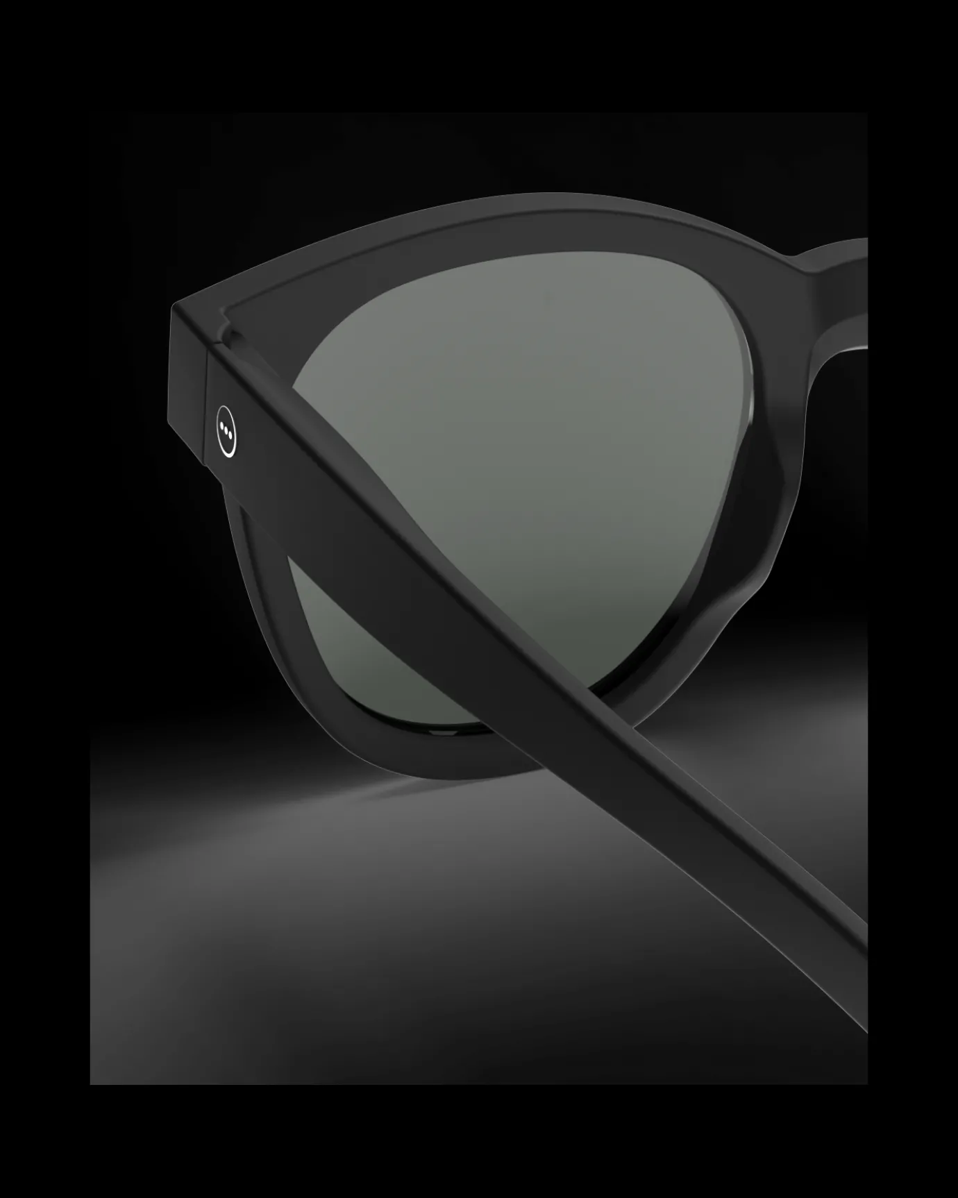 Oversized Black Trapeze Sunglasses