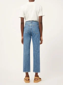 'Patti' Blue Rapid Vintage High Rise Straight Jeans