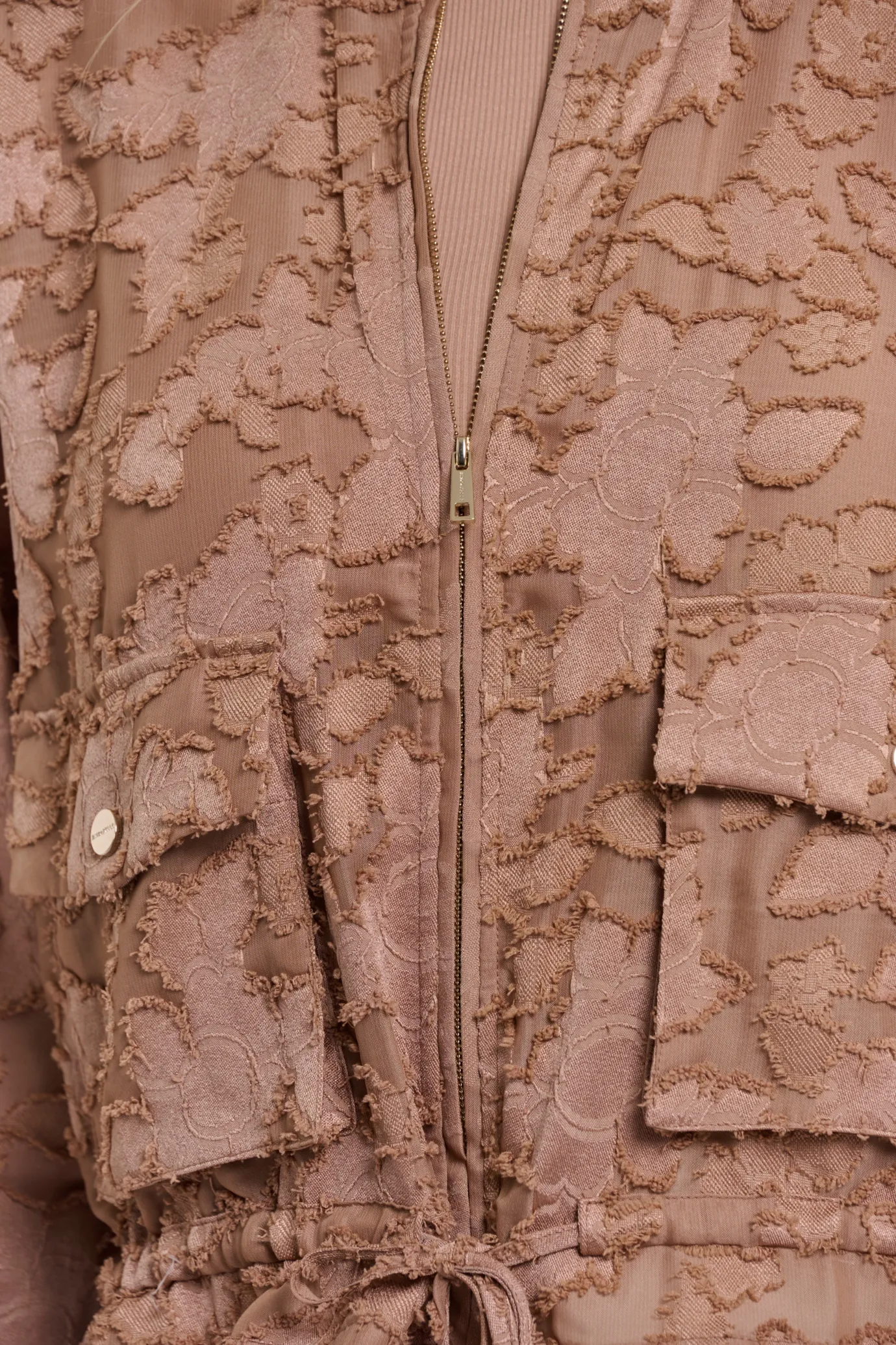 Priori Rosey Brown Zip Jacket