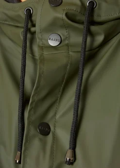 Rains Green 'Long Jacket'
