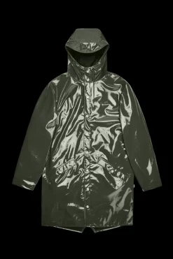 Rains Long Jacket in Swamp