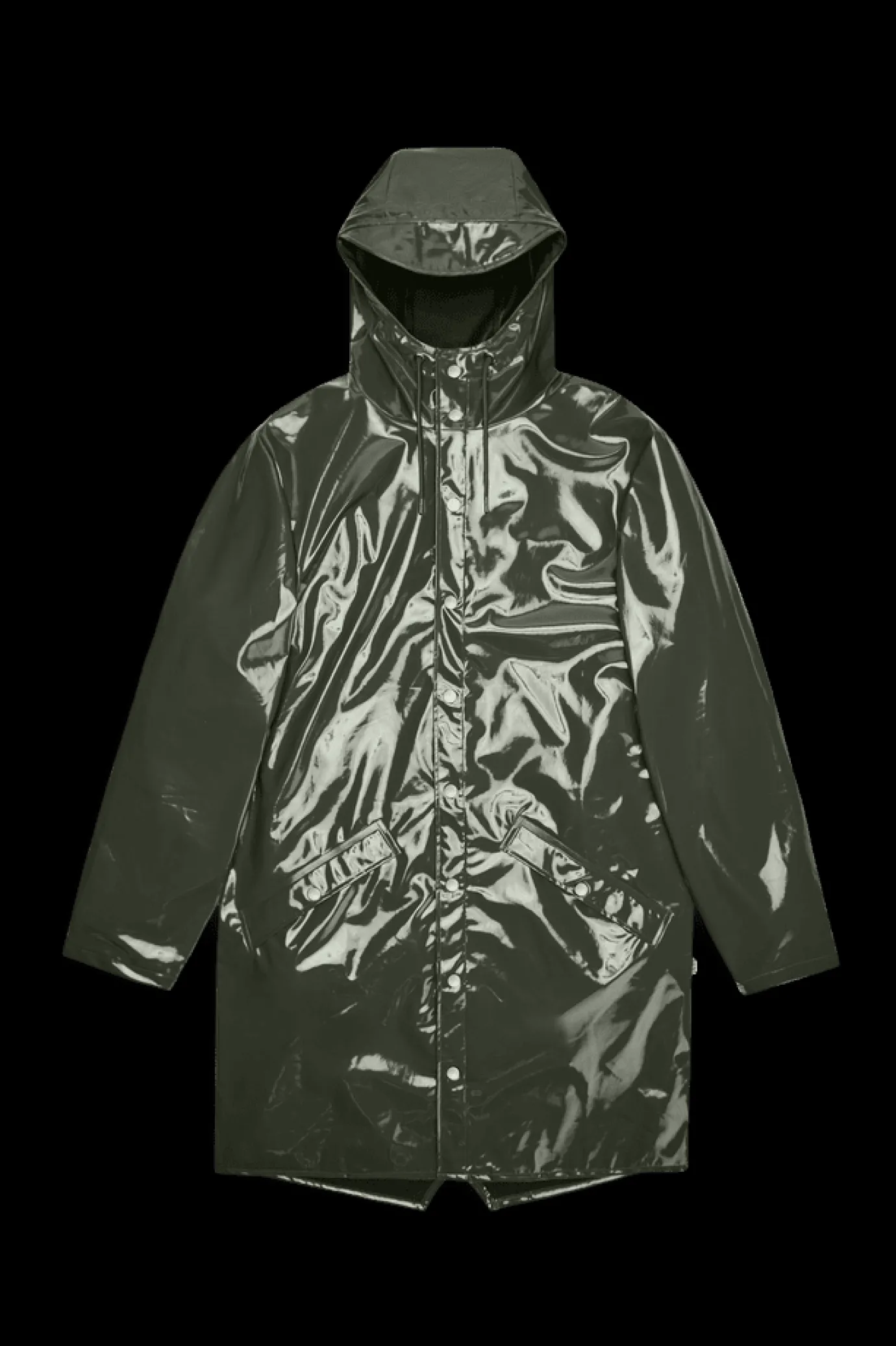 Rains Long Jacket in Swamp