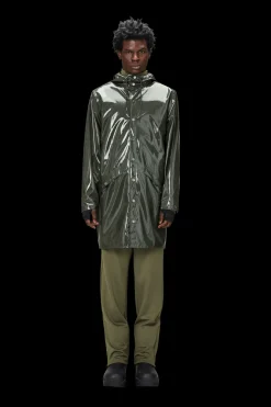 Rains Long Jacket in Swamp