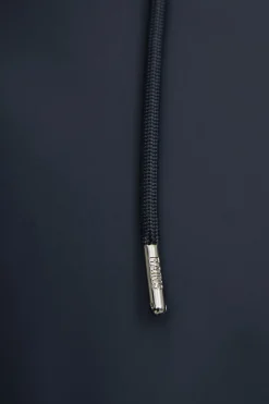 Rains Navy Long Jacket