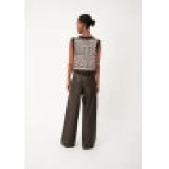 Ringo Brown Faux Leather Pants