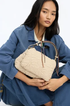 Roluke Beige Bag with Handle