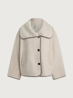 Romane Boxy Sandshell Sherpa Jacket