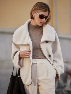 Romane Boxy Sandshell Sherpa Jacket