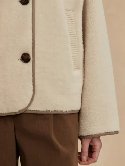 Romane Boxy Sandshell Sherpa Jacket