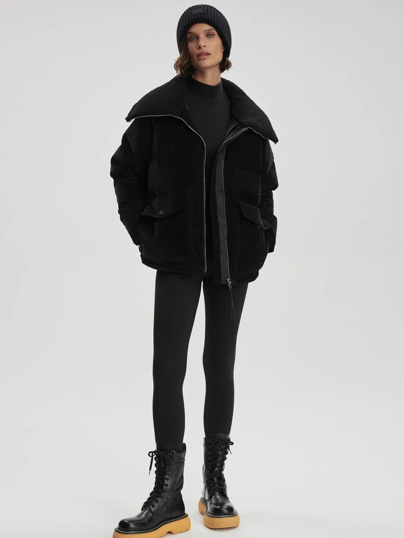 Roseville Black Down Jacket