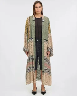 Sacra Patch Print Kimono