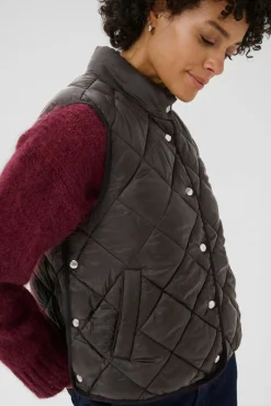 Sidse Black Puffer Gilet