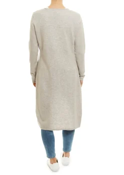 Silver Grey Long Merino Cardgian