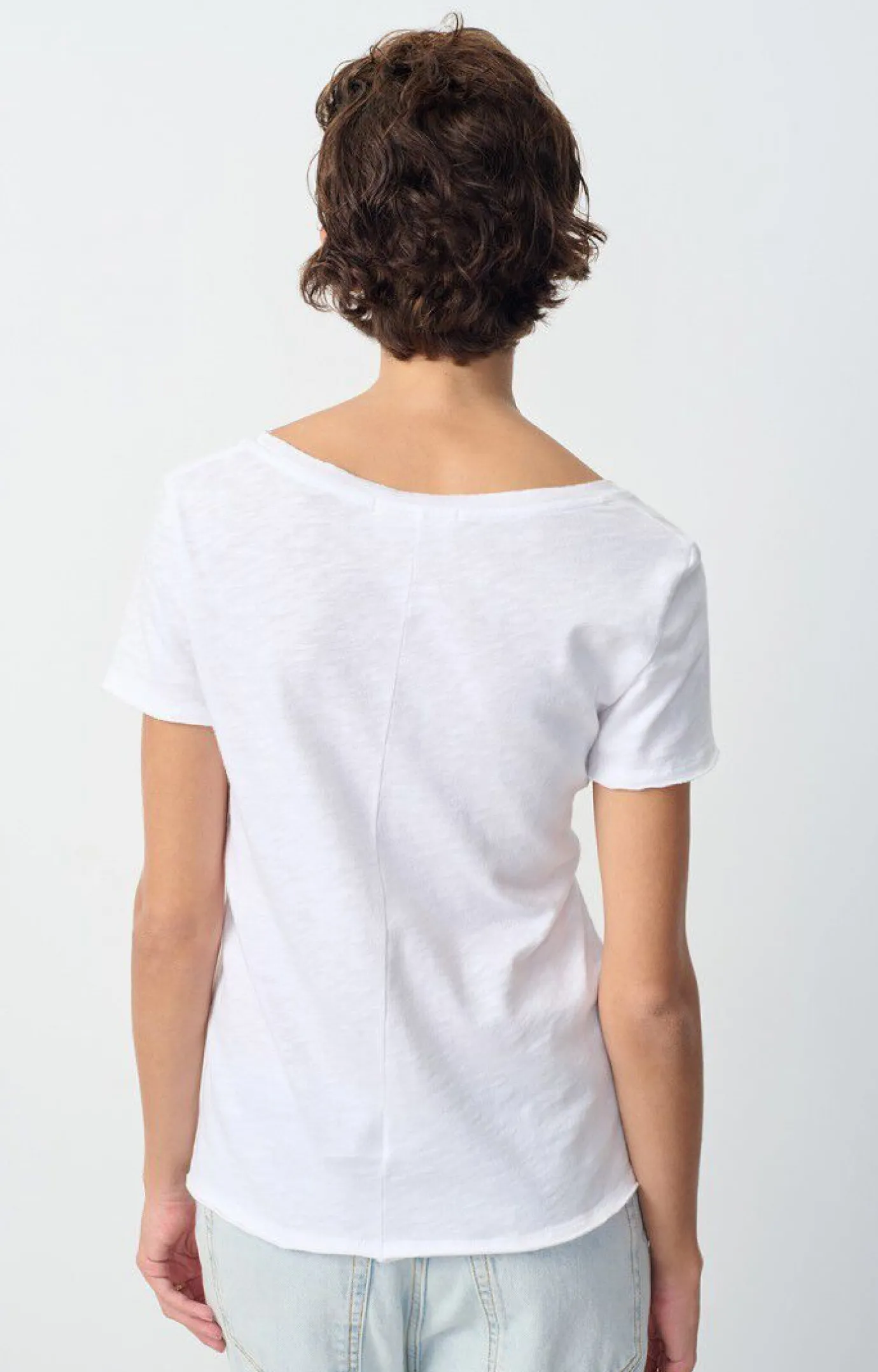 Sonoma Black V Neck Slub T Shirt