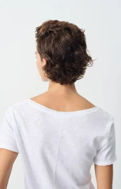 Sonoma Black V Neck Slub T Shirt