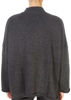 'Stella' Graphite Grey Cashmere Sweater