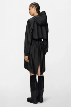 String W Parka Black