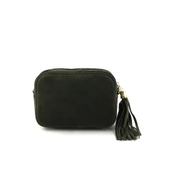 Suede Crossbody Bag Verde Green