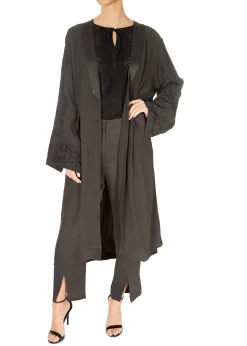 'Superiour' Asphalt Grey Long Lightweight Jacket