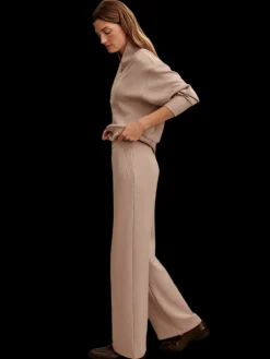 Taupe Marl Wide Leg Pant 30