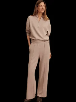 Taupe Marl Wide Leg Pant 30