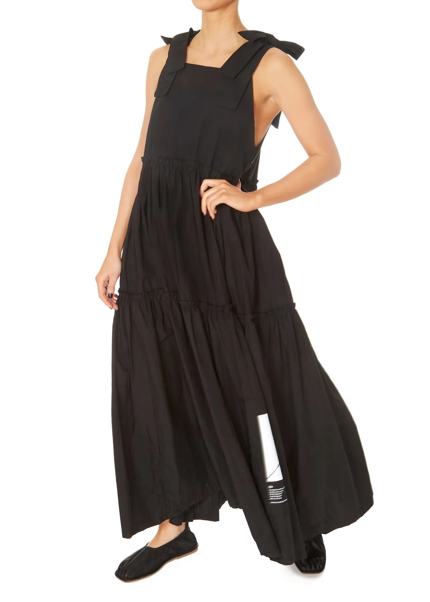 XD Fashion Colo Tiered Dress Black